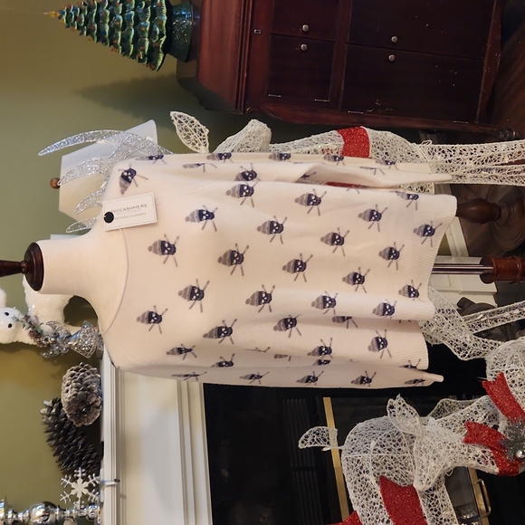 Skull Cashmere Sweaters - NWT 360 Skull Cashmere Ski Skull Sweater-Size L